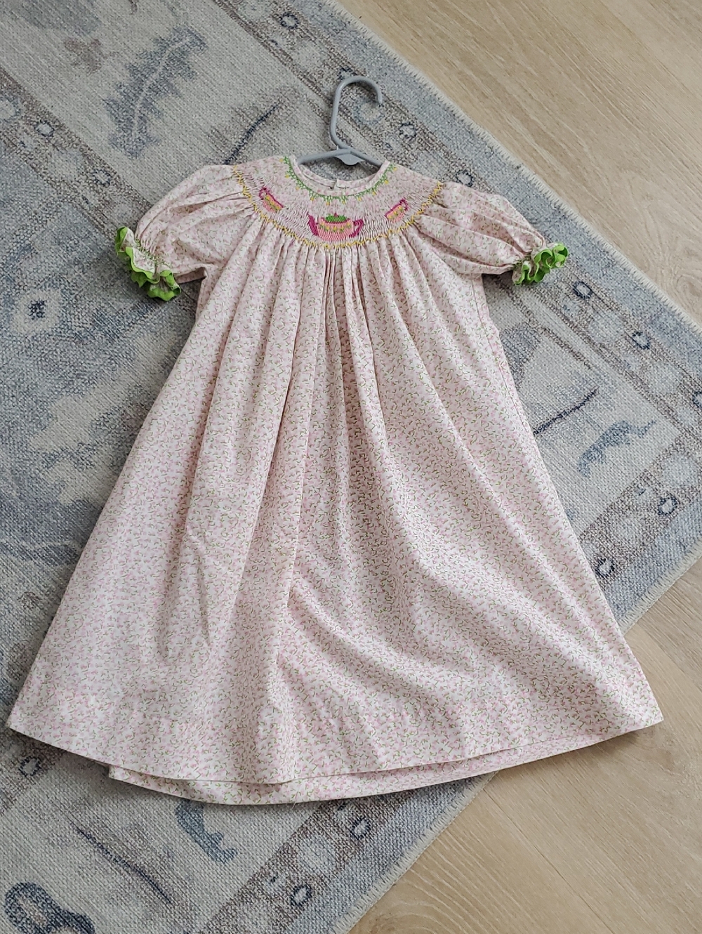 Remember Nguyen Baby Girls Smocked Embroidered Tea Party Bishop Dress Sz24m